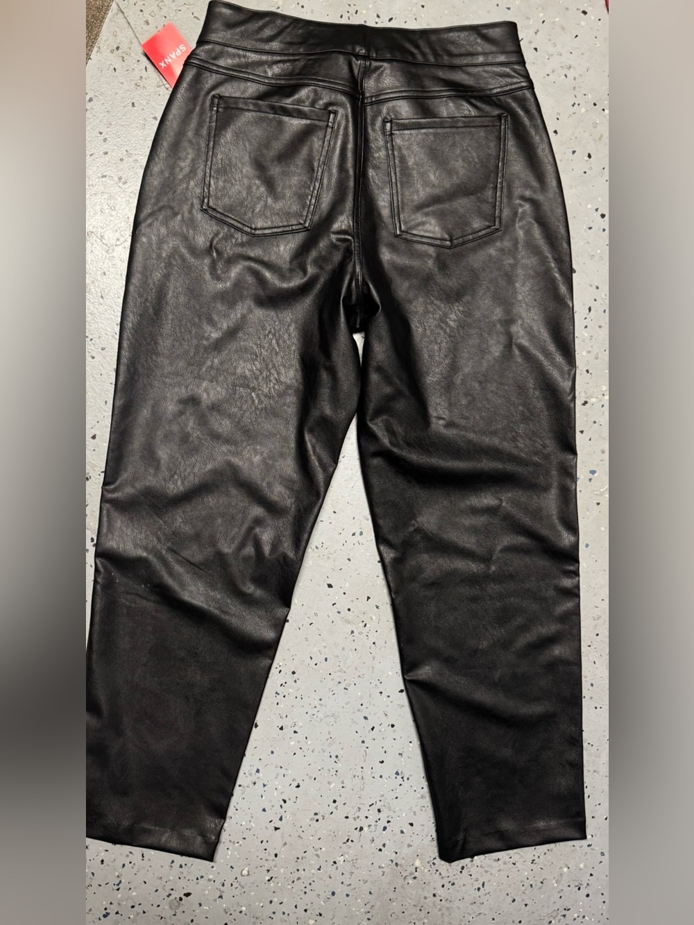 SPANX Faux Leather Slim Straight Pant (NWT) large